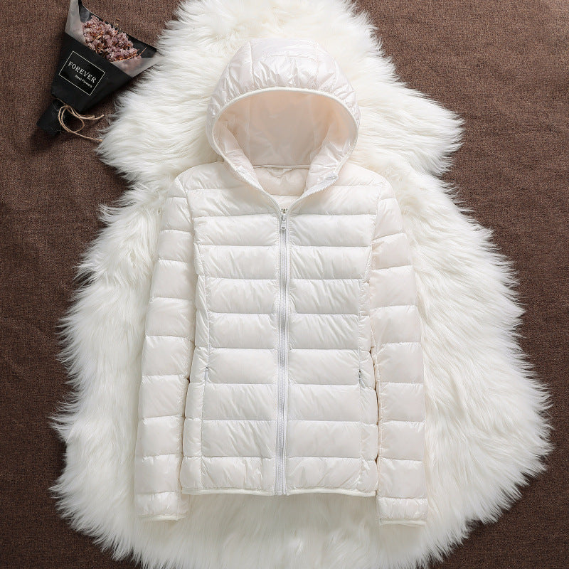 Women's Hooded Short Slim-fit Lightweight Jacket