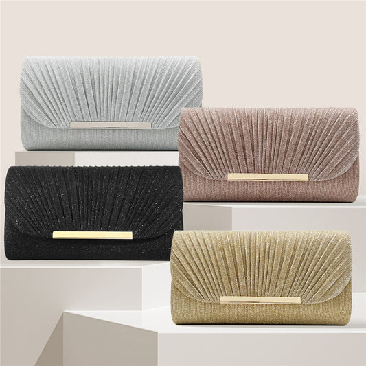 Women's Edge Party Pattern Fine Pink Clutch