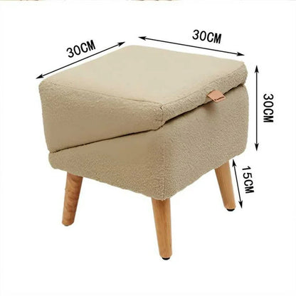Simple Solid Color Pet Pedal Split Footstool