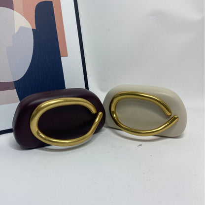 Retro Metal Decorative Clutch Box Bag