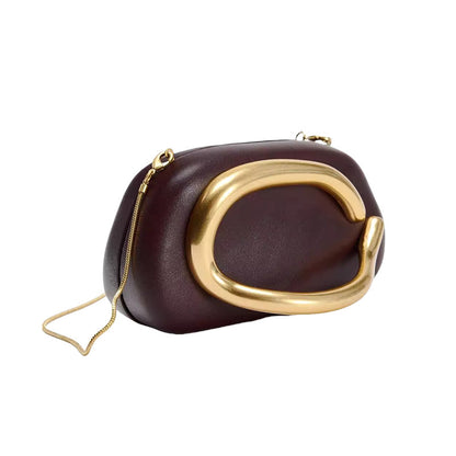 Retro Metal Decorative Clutch Box Bag