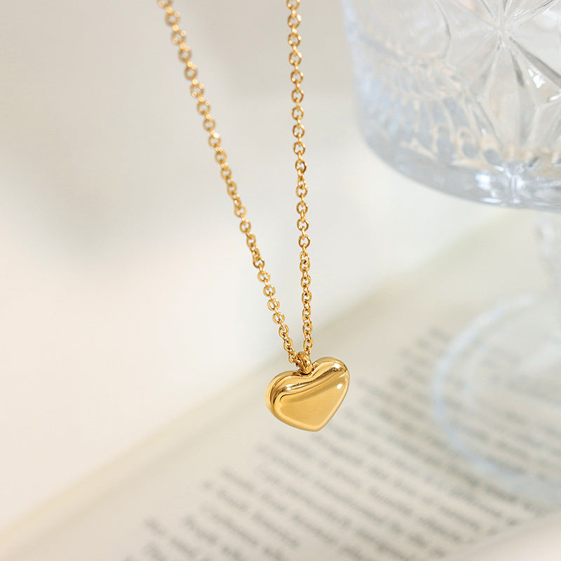 Heart Love 18K Gold Necklace
