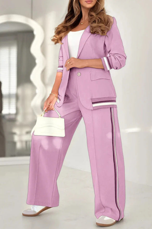 Fashion Rib 2-teiliger Damenanzug