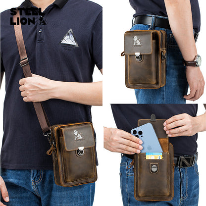 leather Belt Multi-functional Shoulder Crossbody Bag