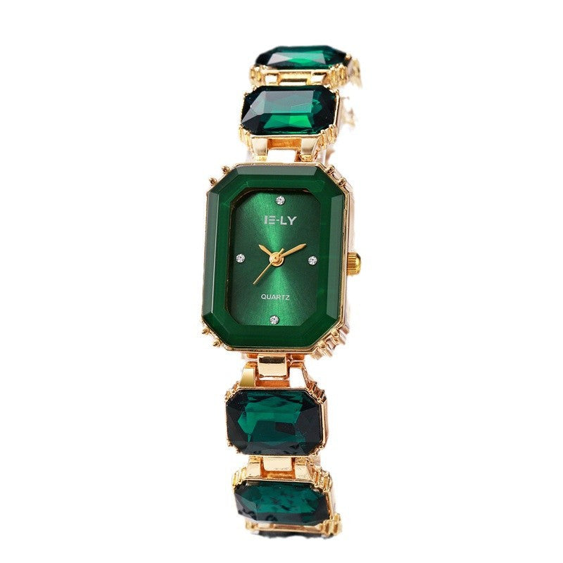 Colorful Niche High-grade Steel Belt Square Watch