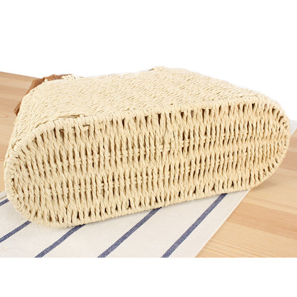 Seaside Vacation Versatile Portable PU Straw Material Bag