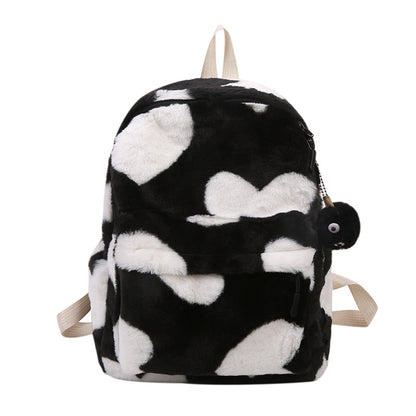 Furry Scarf Backpack