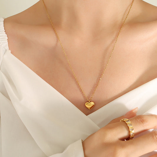 Heart Love 18K Gold Necklace