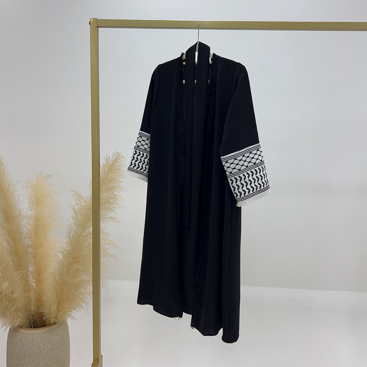 Exquisite Embroidery Tassel Children's Robe Abaya