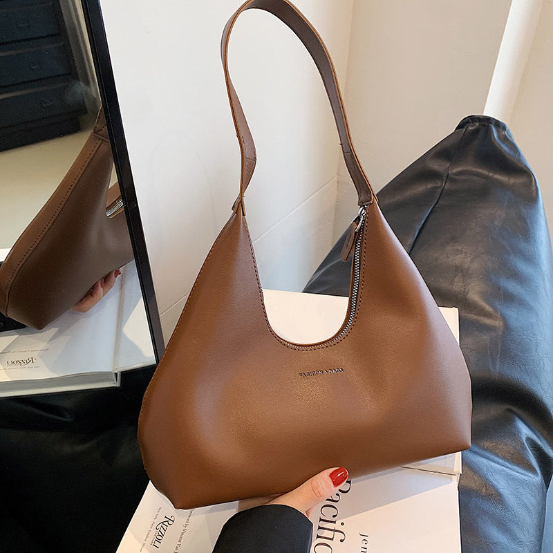 Französische Retro-Simplicity-Schulterhandtasche