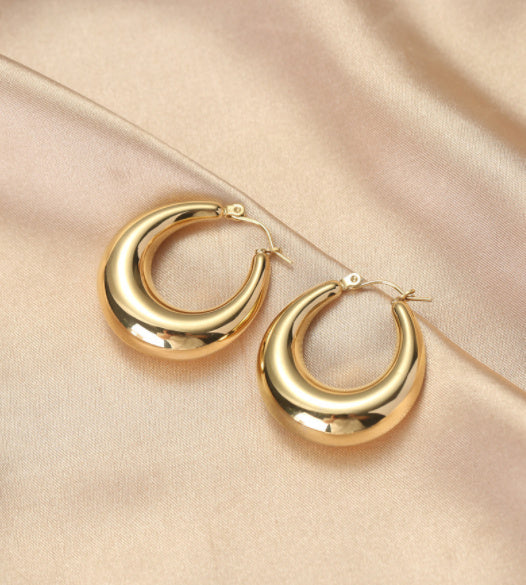 18K Vacuum Gold Plated Stainless Steel Earrings