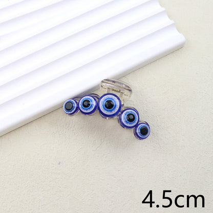 Blue Devil's Eye Hair Claw Headdress