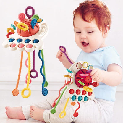 Baby's Funny Finger Puff Toy Can Be Pressed