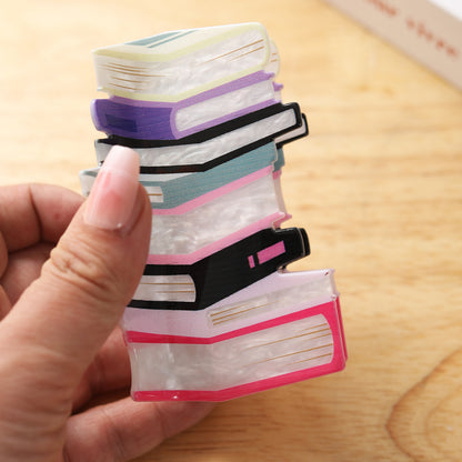 Women's Niche Acrylic Book Hair Claw Clip