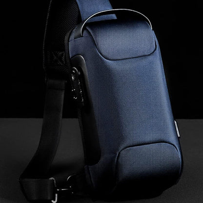 Anti theft Password Protected Oxford Cloth Sports Chest Bag