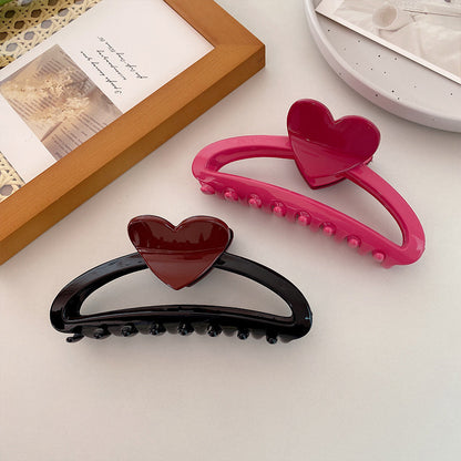 Large Love Heart-shaped Hair Claw