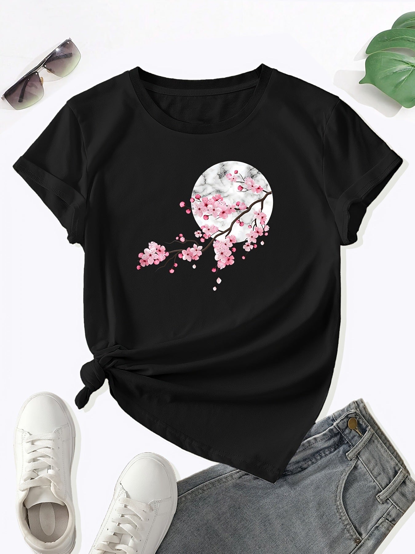 Women's New Printed Round Neck T-shirt