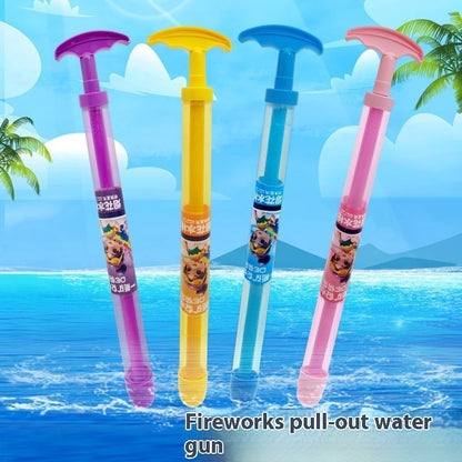 Fireworks Water Gun Children's Toy Pull-out Type