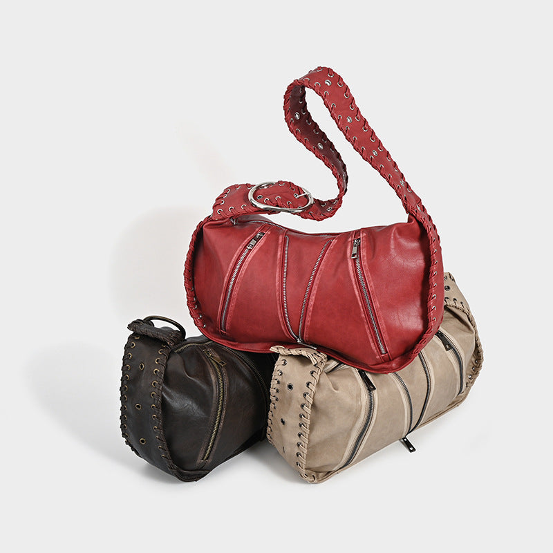 Vintage Weave New Niche Design Shoulder Bag