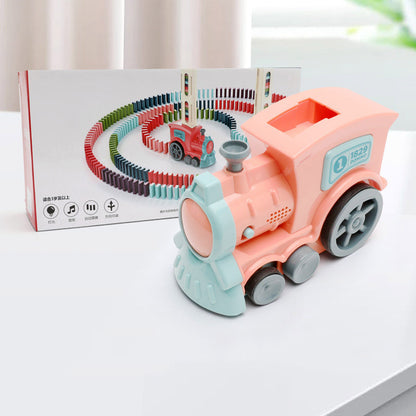 Toys Car Puzzle Automatic Release Electric Building Blocks Train Toy