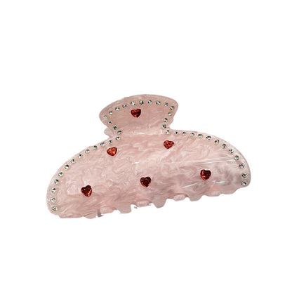 Female Versatile Acrylic Love Sweet Hair Claw