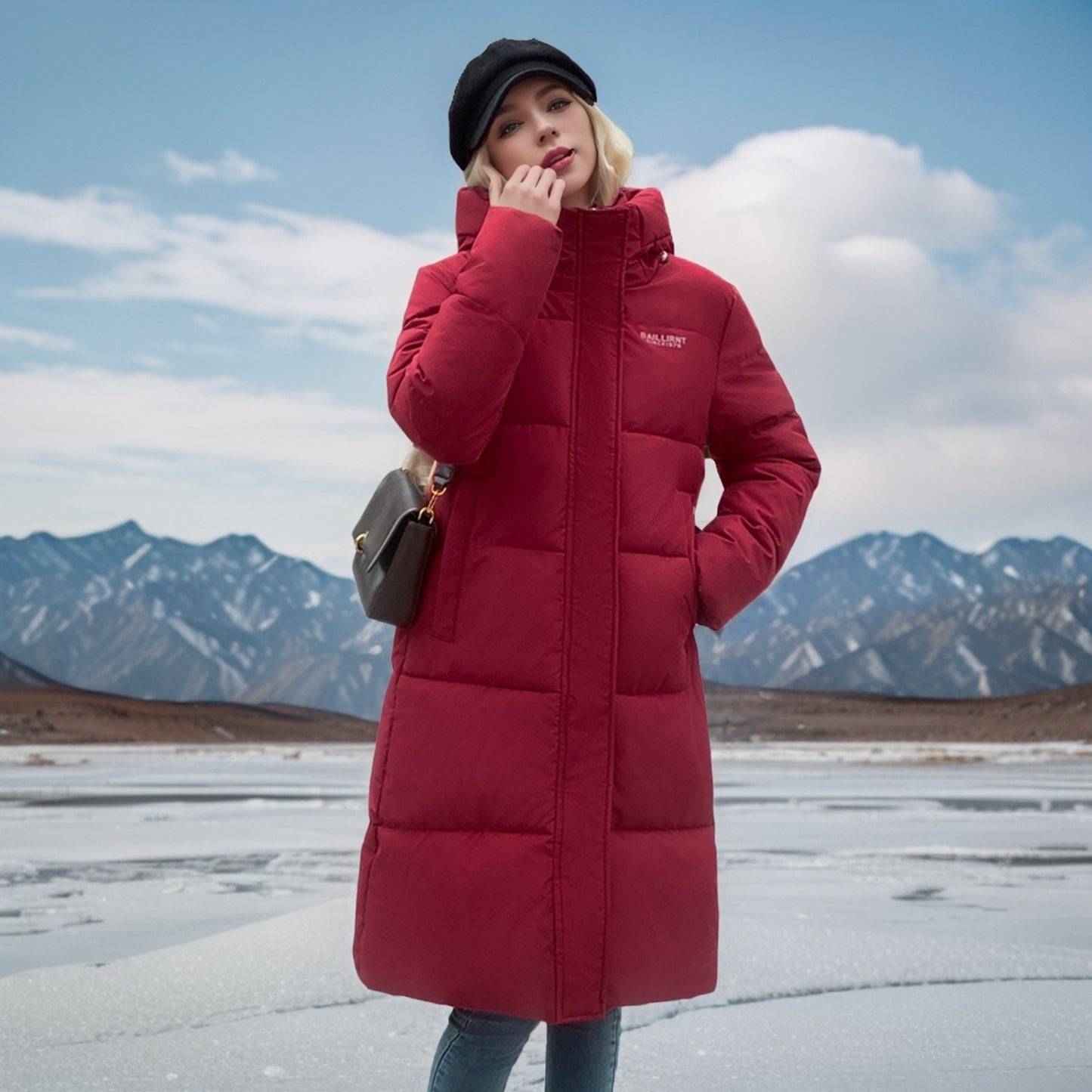 Thickened Cotton-padded Warm Loose Western Style Puffer Jacket Coat