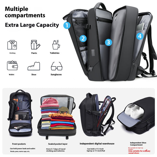 Vacuum Compression Backpack Multifunctional