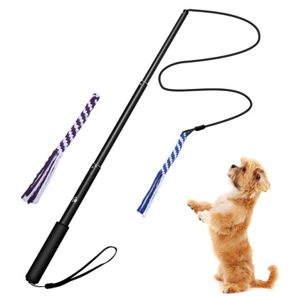 Telescopic Funny Dog Stick Cat Teaser Pet Training Rod