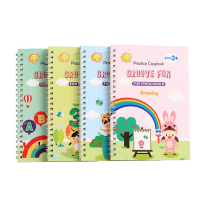 Kids Groove Magic Copybook New Full English Version Calligraphy Practice Board