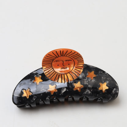 Snail Sunflower Angel Hair Clip