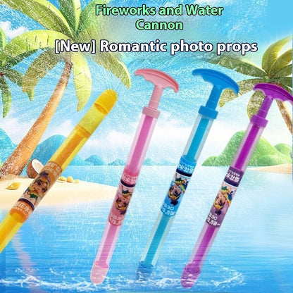 Fireworks Water Gun Children's Toy Pull-out Type