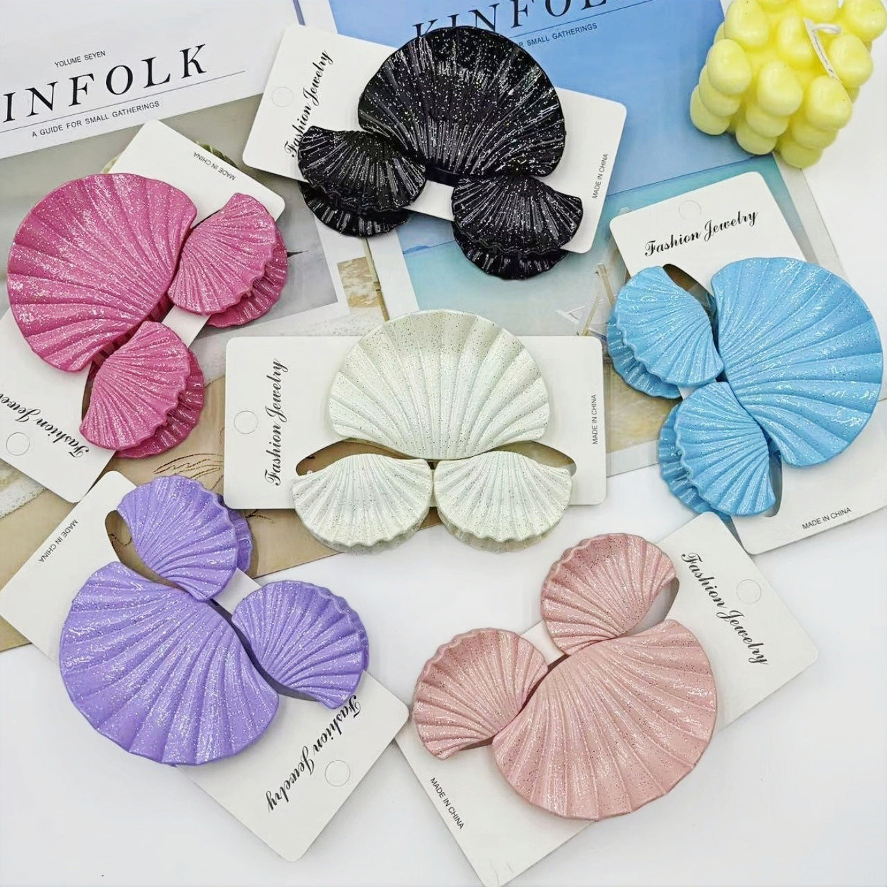 Gradient Frosted Hair Clip Set