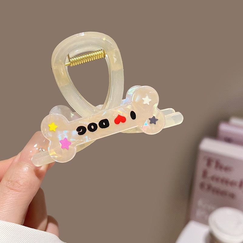 Cute Puppy Updo Hair Claw