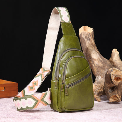 European And American Retro Casual Solid Color Cross-body Bag