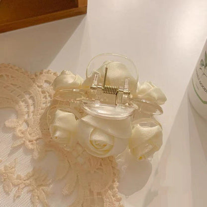 Rose Flower Style Hair Claw