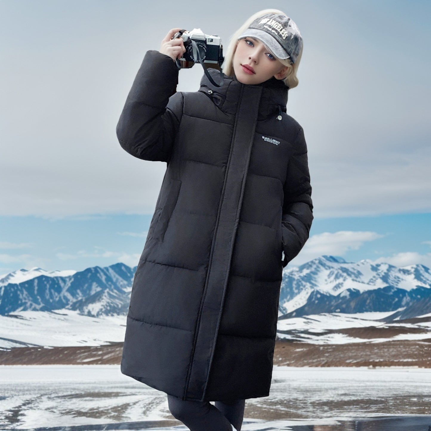 Thickened Cotton-padded Warm Loose Western Style Puffer Jacket Coat