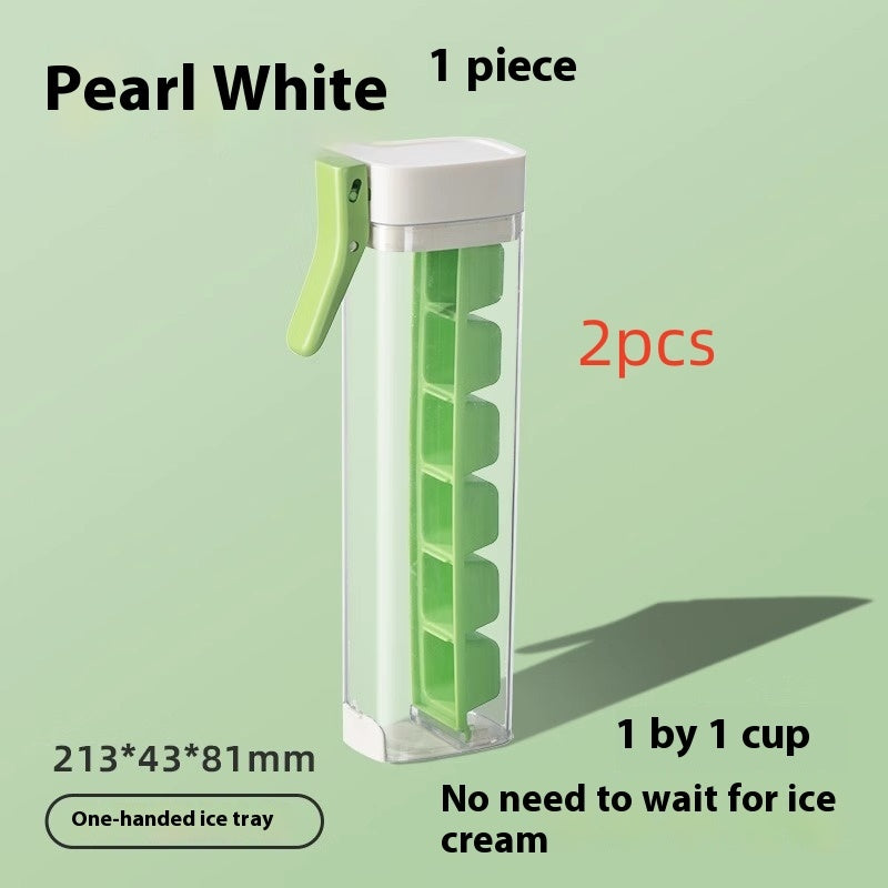 Press Ice Tray Ice Cube Maker Ice Tray Mold With Storage Box