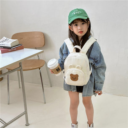 Children Backpack Cartoon Bunny Color Matching Shoulders