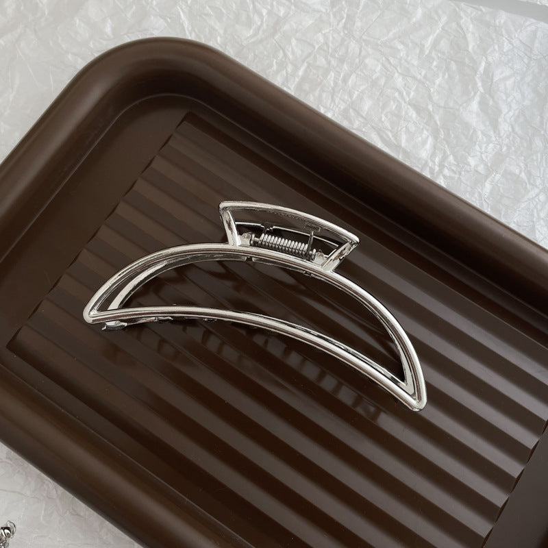 Silver Metal Barrettes Updo Hair Claw