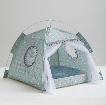 Cat Tent House Enclosed Bed