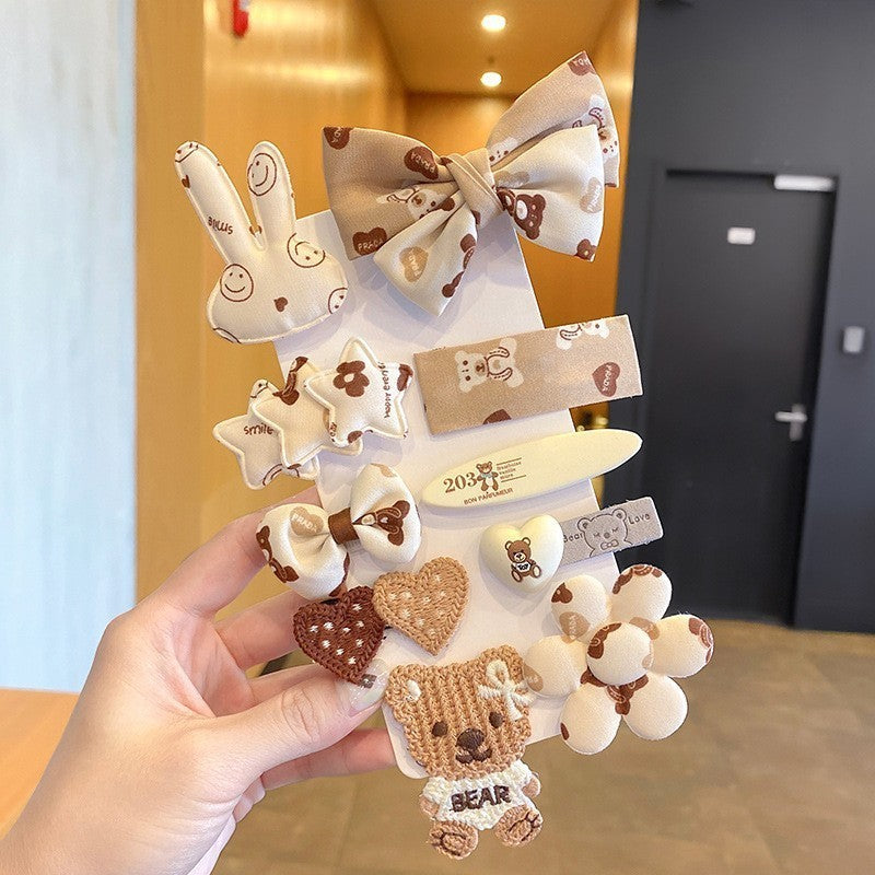 子供用ヘアクリップ リボンヘアクリップ 帽子