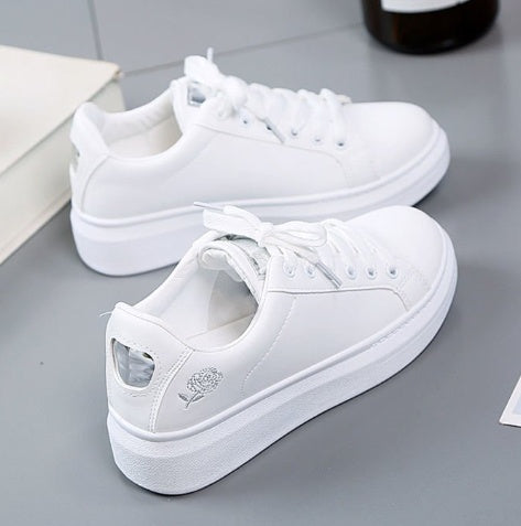 Women White Rose Shoes