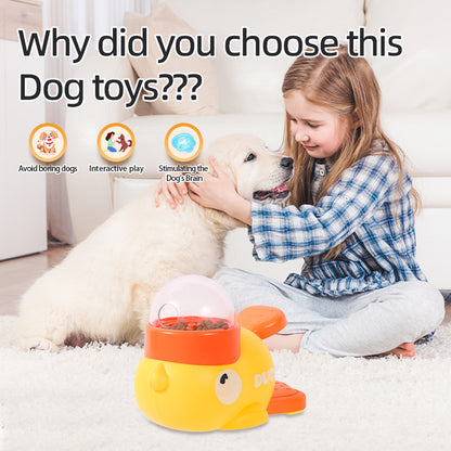 Dog Puzzle Feeder Interactive Pet Food Treat Dispenser Cartoon Duck