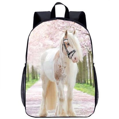Lion Print 17 Inch Large Capacity Backpack