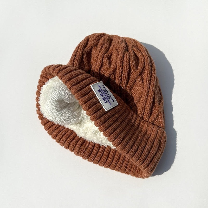 Fleece Lined Padded Knitted Hat