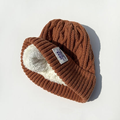 Fleece Lined Padded Knitted Hat