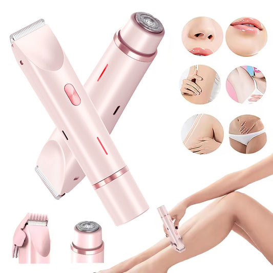 2 In 1 Hair Remover Women's Double Head Shaver Hair Trimmer Electric Razor