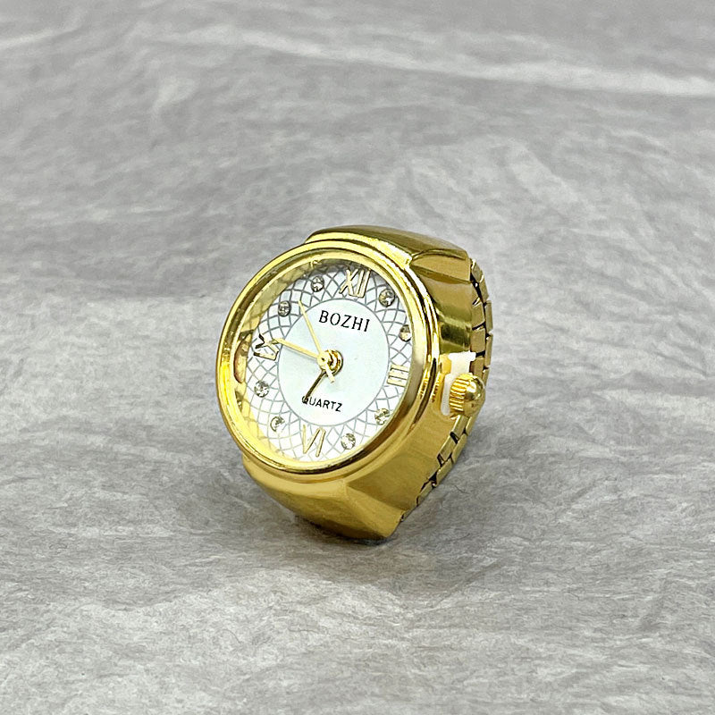 All-Match-Ringuhren mit goldener und silberner Muschel