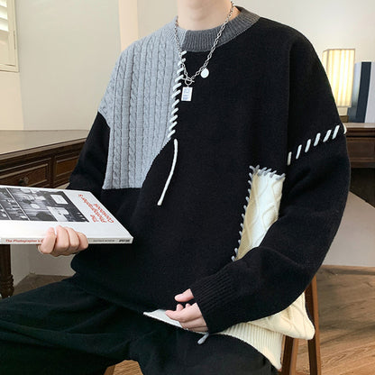 RECONSTRUCTED PULLOVER SWEATER