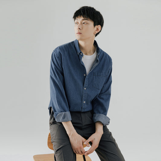 Men's Denim Long sleeved Over wear T-Shirt